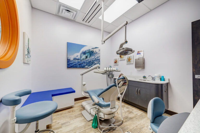 Dental examination room at Smart Pediatric Dentistry, Utah