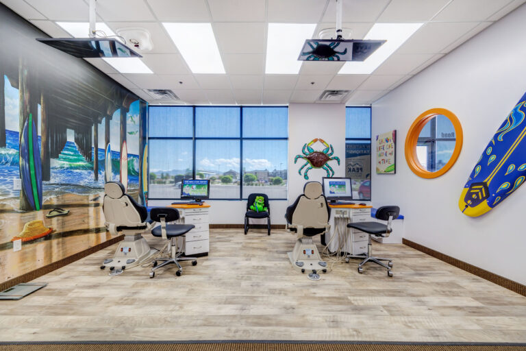Office interior of dentistry examination room - Smart Pediatric Dentistry, Utah