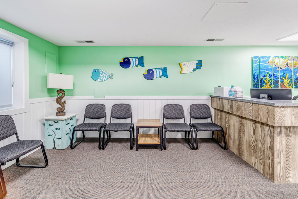 Basement waiting room - Smart Pediatric Dentistry, Utah