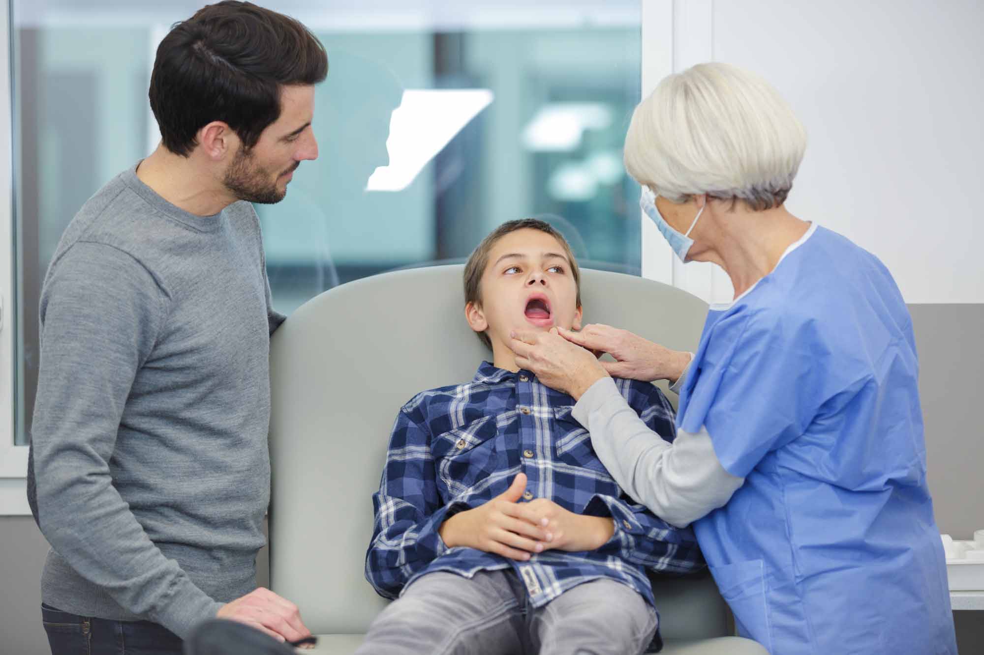 Boy at the dentist with his father - Smart Pediatric Dentistry, Utah